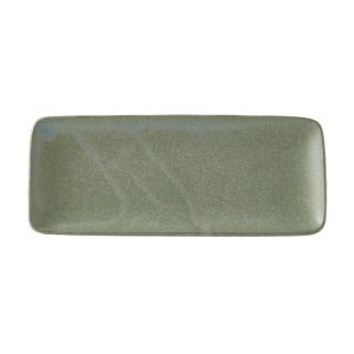 Servírovací tanier GREEN FADE 29,5 x 12 cm, obdĺžnik, zelený, MIJ