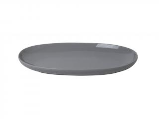Servírovací tanier RO 30 x 18 cm, oválny, tmavosivý, Blomus