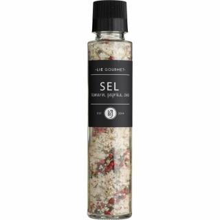 Soľ s rozmarínom, paprikou a chilli 230 g, s mlynčekom, Lie Gourmet