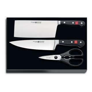 Súprava nožov CLASSIC, 3 ks, s nožnicami, Wüsthof