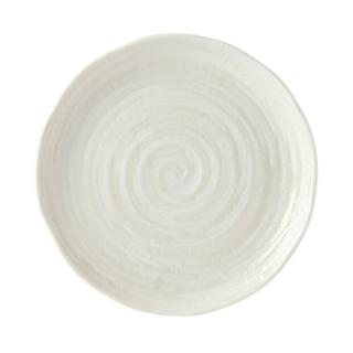 Tanier na predjedlá WHITE SPIRAL 21,5 cm, biely, MIJ