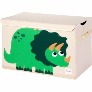 Úložný box na hračky DINO 61 cm, béžová, 3 Sprouts