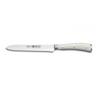 Univerzálny nôž CLASSIC IKON 14 cm, zúbkovaná čepeľ, krémová, Wüsthof
