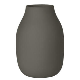 Váza COLORA L 20 cm, oceľovo šedá, keramika, Blomus
