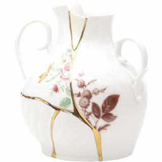 Váza KINTSUGI 19 cm, biela, Seletti