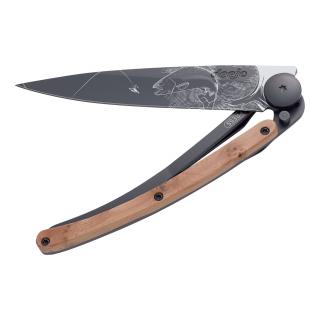 Vreckový nôž TATOO TROUT 37 37 g, drevo borievky, Deejo