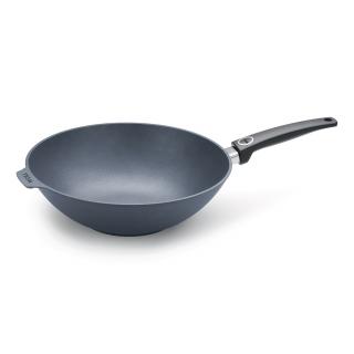 Wok DIAMOND LITE 32 cm, na indukciu, rukoväť z nerezovej ocele, titán, WOLL