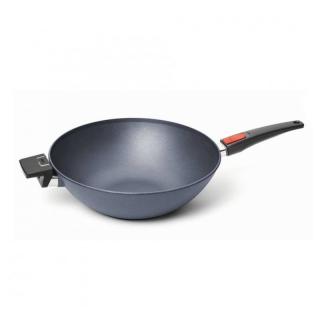 Wok DIAMOND LITE 34 cm, na indukciu, odnímateľná rukoväť, WOLL