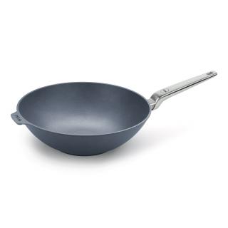 Wok DIAMOND LITE PRO 32 cm, rukoväť z nerezovej ocele, titán, WOLL