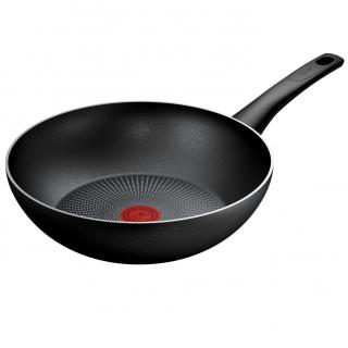 Wok FORCE C2921953 28 cm, čierny, hliník, Tefal