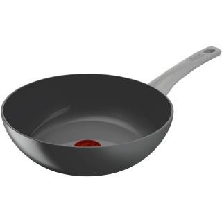 Wok RENEW ON C4271932 28 cm, sivý, hliník, Tefal