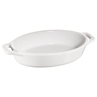 Zapekacia misa 17 cm, biela, keramika, Staub