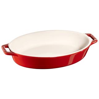 Zapekacia misa 23 cm, červená, keramika, Staub