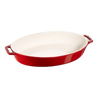 Zapekacia misa 36 cm, červená, keramika, Staub