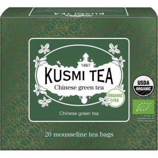Zelený čaj CHINESE GREEN TEA, 20 mušelínových vreciek,Kusmi Tea