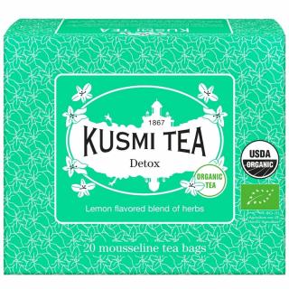 Zelený čaj DETOX, 20 vrecúšok čaju, Kusmi Tea