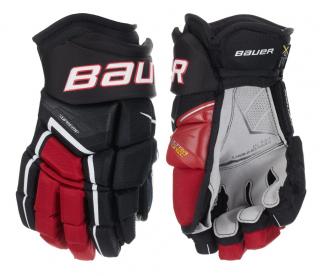 Hokejové rukavice BAUER S21 SUPREME ULTRASONIC Senior Zvoliť: 15  Black Red