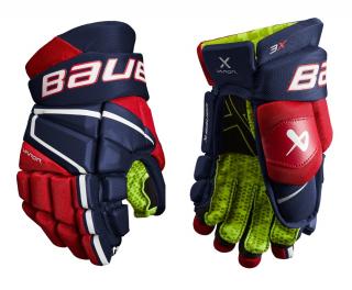 Hokejové rukavice BAUER S22 Vapor 3X Junior Zvoliť: 10  Black Red