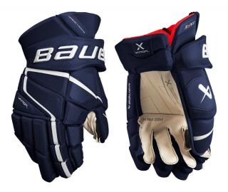 Hokejové rukavice BAUER S22 Vapor 3X PRO Senior Zvoliť: 14  Black Red