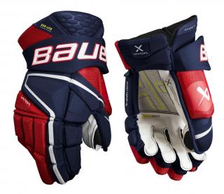 Hokejové rukavice BAUER S22 Vapor HYPERLITE Sr. Zvoliť: 14  Navy Red White