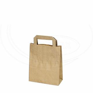 Papierové tašky 18x8x22 cm hnedé (50 ks) (Papierové tašky  BIO)