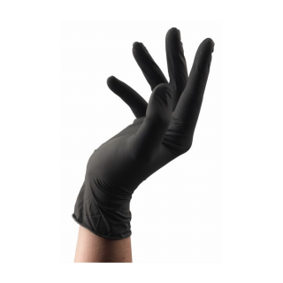 Rukavice latex čierne 100ks/bal (Jednorázové rukavice )