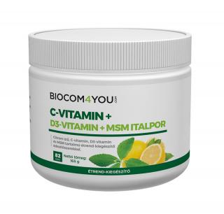 Biocom C-vitamín+D3+MSM nápojový prášok
