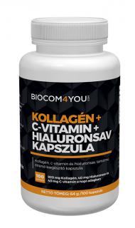 Biocom Kolagén+Hyalurón+vitamín C 100 kapsúl