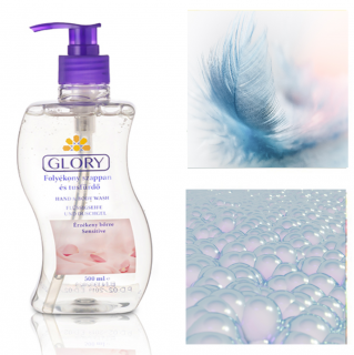 GLORY Sensitive tekuté mydlo a sprchový gél 500 ml