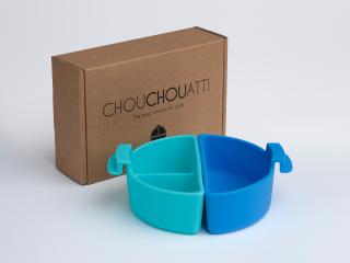 Vnútorný rozdeľovač pre misku s vekom Chouchouatti - modrá/aqua