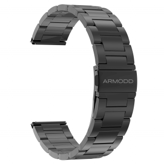 Remienok ARMODD Silentwatch 4 Pro kovový čierny (22mm)