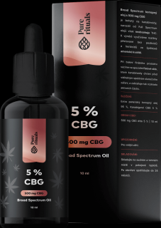 Pure rituals Broad Spectrum CBG olej 5%, 10 ml, 500 mg