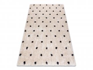 Béžovo-čierny bodkovaný koberec Febie Rozmer: 120x170 cm