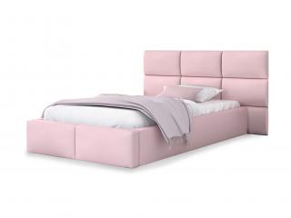 Čalúnená posteľ 120x200 s úložným priestorom Dony - ružová