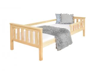 Detská posteľ so zábranou Aria 180x80 - borovica