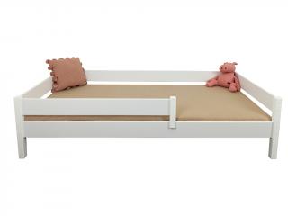 Detská posteľ so zábranou Mix - biela Rozmer: 160x80