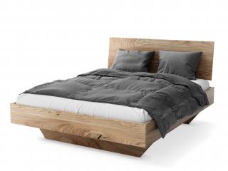 Drevená dubová manželská posteľ Piacenza Rozmer: 160x200