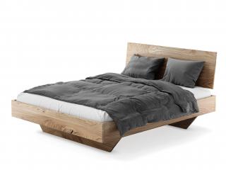 Drevená dubová manželská posteľ Piacenza Rozmer: 180x200