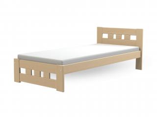 Drevená jednolôžková posteľ 90x200 Roma - borovica