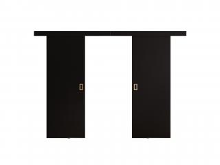 Dvojkrídlové posuvné dvere Malibu DUO 120/140/160 - čierna Rozmer: 120, Automatické zatváranie: Áno
