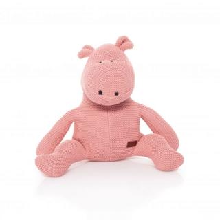 Handmade pletená hračka pre deti Hroch - ružová