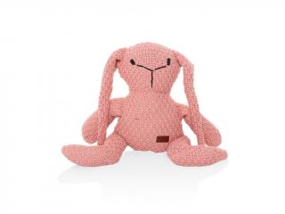 Handmade pletená hračka pre deti Zajac - ružová