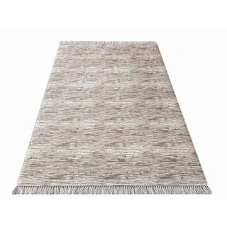Hnedý tkaný koberec BLAK 02 Rozmer: 160x220 cm