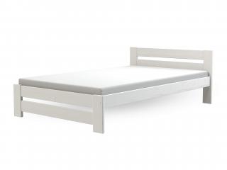 Jednolôžková drevená posteľ 120x200 Marika - biela
