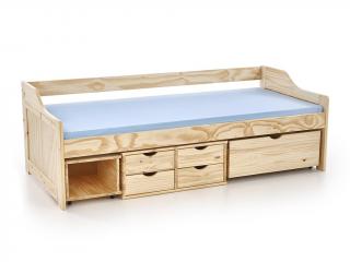 Jednolôžková posteľ s úložným priestorom Maxima 2 90x200