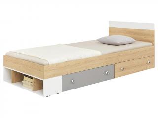 Jednolôžková posteľ s úložným priestorom Pixel Rozmer: 120x200