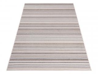Krémový pruhovaný koberec Tropo Rozmer: 80x150 cm