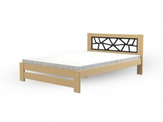 Manželská drevená posteľ KOSMA - borovica Rozmer: 140x200
