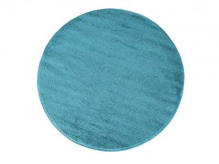 Modrý okrúhly koberec Lora Rozmer: 100x100 cm