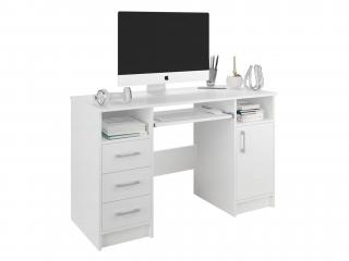 Písací stôl Cali N11 - biela